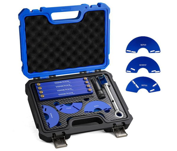 Engine Alignment Locking Timing Tool Kit Fit for Mercedes-Benz M157/M276/M278, with Camshaft Adjuster Tool (4PCS), Fuel Injector Puller, T100 Camshaft Socket