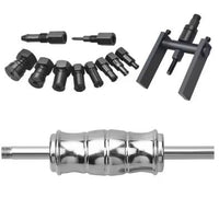 12pcs Motorcycle Blind Inner Bearing Puller Kit Slide Hammer Pilot Insert Internal Bear Removal Tool Set 8 to 25MM