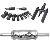 12pcs Motorcycle Blind Inner Bearing Puller Kit Slide Hammer Pilot Insert Internal Bear Removal Tool Set 8 to 25MM
